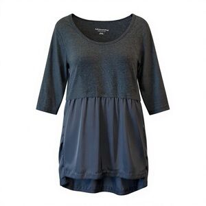 Soft Surroundings Tunic Top – Size Medium – Gray Mixed Fabric